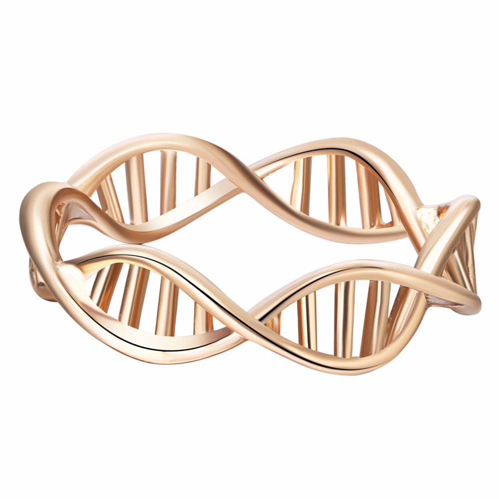 1pcs Beautiful Molecule Ring Shape DNA Ring Chemistry Elements Ring