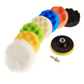 8Pcs Lot 4inch Sponge Polishing Waxing Washing Buffing Pad Kit Felt Car Styling Care Polish Auto