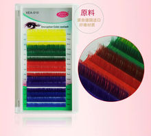 Encryption Color Eyelashes Mix Length False Lashes 0 15mm C Eyelash Extension Makeup Colorful False Eyelash