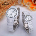 business men women ceramics watch fashion white black female male couple clocks quartz casual waterproof luxury