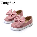 Children Flock Shoes Boys Girls Bowknot Sneakers Fashion Kids Shoes New 2017 Spring Baby Princess Shoes