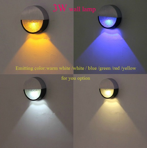 3W High Power LED Wall Lights Bedside Light Modern Sconce Porch Fixture Lamp TV backdrop wall Lamp energy saving Free Shipping