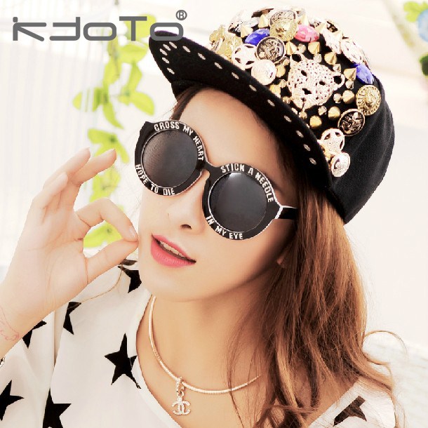 Round box letter sunglasses female big box fashion vintage circle sunglasses fashion sun glasses black( - Round-font-b-box-b-font-font-b-letter-b-font-sunglasses-female-font-b-big