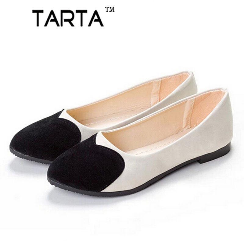 Ballerina Shoes For women Shallow Mouth Pu Women Leather Shoes Women Flats Suede Round Toe Ladies