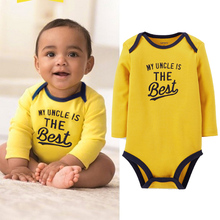Hot Saling BodySuit Baby 100 Cotton Long Sleeve Newborn Jumpsuit Infant Children Carters Clothing For Boy