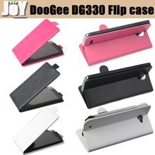 New 2014 Free shipping mobile phone bag PU leather DooGee DG330 Flip cover case mobile phone