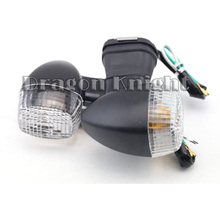 For KAWASAKI ZX-6R ZX-7R ZX-9R ZX-12R NINJA Clear Motorcycle Front Turn Signal Indicator Lights Blinker
