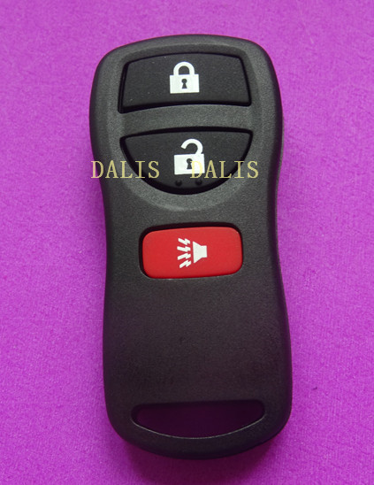 5pcs/lot Replacement case X-Trail 3 button remote key shell for Nissan/ car key fob shell blank