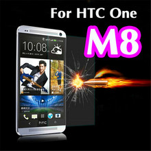 Premium Tempered Glass For HTC One M8 M8S Screen Protector Toughened Protective Film With Retail Package