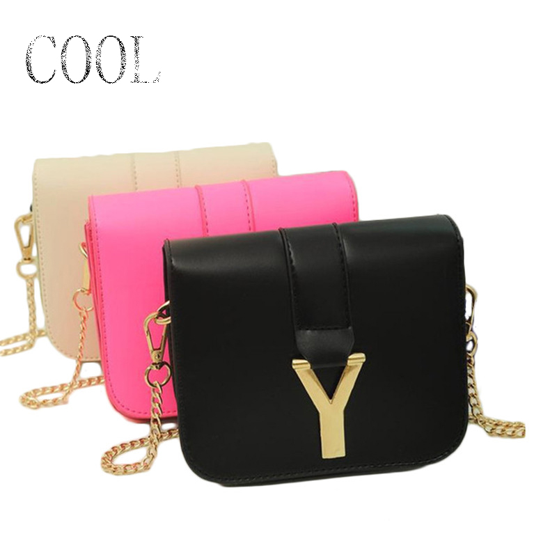 Women pu leather handbag small cute 2015 High school colorful jelly candy colored shoulder bag sac