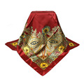 Wholesale Women 90 90cm satin Square Scarf High Quality Imitated Satin Scarves Shawl Hijab 2016 fashion