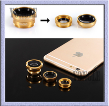New Universal 3 in1 Clip Fish Eye Lens Wide Angle Macro Mobile Phone Lens For iPhone