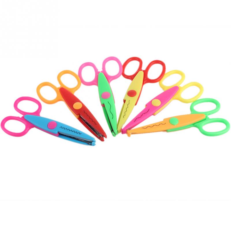 6pcs New Creative Decorative Craft Border Scissors Scallop Wavy Fancy