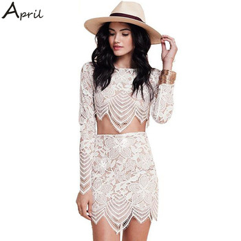 Embroidery Lace White Dresses 2015 New Summer Women Sexy Mini Dress ...