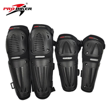 2016 PRO-BIKER black Motorbike Racing Motorcycle Protector Motocross Bike Atv Knee Elbows Pads Guards Set Protective Gear