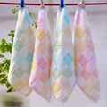 Square Towel Kids Baby Towel Cotton Feeding Bath Bathing Face Washing Cleaning Handkerchief Beach Hand Towel