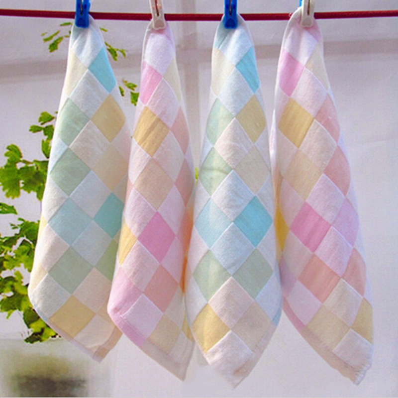 Square Towel Kids Baby Towel Cotton font b Feeding b font Bath Bathing Face Washing Cleaning