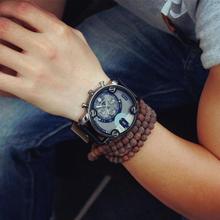 2016 Yoner Watch Hot sell Fashion Casual Leather Quartz Analog Men’S Wrist Watches