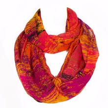 Designer Brand Fashion Infinity Scarfs Winter Warm Red Plaid scarf Tube Tartan muffler For Women
