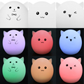 Colorful Animal Silicone Pet Cute And Colorful Light Lamp Night Light Gentleman Pig Lovely Pig Wizard