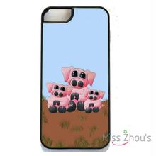 For iphone 4/4s 5/5s 5c SE 6/6s plus ipod touch 4/5/6 back skins mobile cellphone cases cover Pigs and Piglet Design