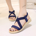 Weweya 2017 Summer Women s Sandals High Quality Gladiator Sandals Women PU Leather Shoe Elastic Band