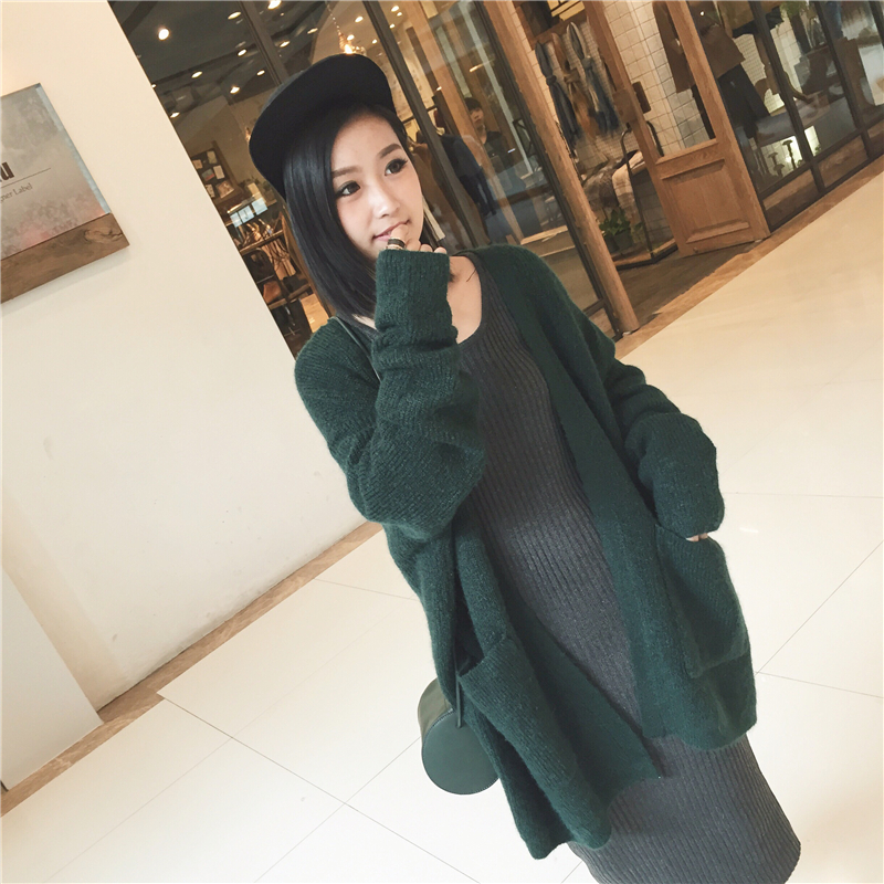 Simple paragraph wool sweater sweater jacket
