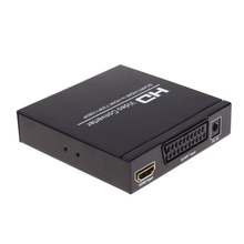 Perfect Gift Hot!Scart / HDMI To HDMI 720P 1080P HD Video Converter Monitor Box For HDTV DVD STB