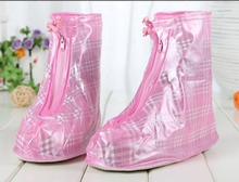 Non-Slip Transparent Reusable Men and Women Waterproof Overshoes PVC Femininas Rain shoes Cover