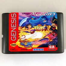 Sega MD Game Cartridge – Aladdin USA/EUR Case for 16 bits Sega Genesis Megadrive Console System