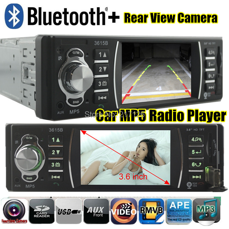 NEW 3.6 inch TFT screen Support Rear Camera Car radio bluetooth player car audio Stereo MP5 movie MP4 12V Video FM USB/SD/MMC NEW 3.6 inch TFT screen Support Rear Camera Car radio bluetooth player car audio Stereo MP5 movie MP4 12V Video FM USB/SD/MMC