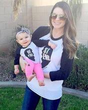 2016 Newest Summer Family T Shirts Women Kids Best Friend Letter Print Girls Tops Tees For Brothers And Sisters Cotton T-Shirt