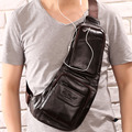 High Quality 2016 New Men Genuine Leather Skin Messenger Shoulder Cross Body Bag Travel Male Sling
