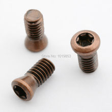 M5.0X11XD6.5 copper color carbide insert torx screws for Indexable CNC cutting tools
