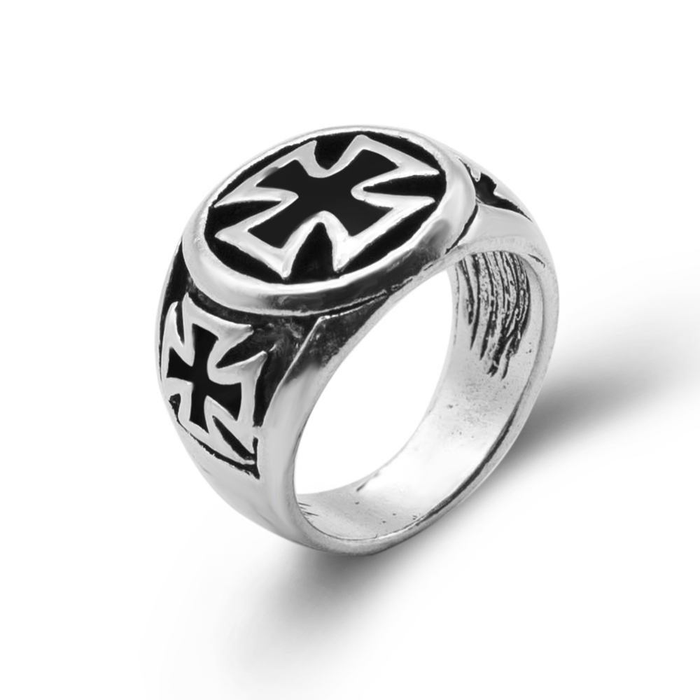 unique fashion males cross ring high quality cool fashion iron cross ring man black oil painting - Cool Wedding Rings For Guys unique fashion males cross ring high quality cool fashion iron cross ring man black oil painting - Cool Wedding Rings For Guys