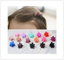 15 Pcs Mix Color New Acrylic Flower hair Claws Baby Girls Hair Gripper Kids Hair Accessories Princess Favor High Quality