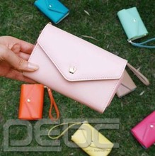 Free shipping New Multifunctional Envelope Wallet Purse Phone Case for Iphone 5 Galaxy S3 S4