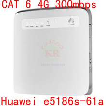 Cat6 300 Mbps desbloqueado Huawei E5186 E5186s-61a LTE cat4 4 g router 4 g LTE Mobile dongle FDD 700/1800 TDD 2300 Mhz pk b593 e5776