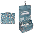 Folding Bag Toiletry Makeup Bag Woman Hanging Bag Handbag with Hook for Travel Business Flower in
