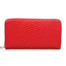 Genuine Leather Zipper long Wallets Women’s Snake Pattern Organizer Clutch Wallet 2014 New Fashion Purse Day clutches LD539
