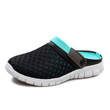 Unisex Mesh Breathable Sandals 2015 Summer Flat Heel Casual Sandals Women Men Couples Beach Flip Flops Slippers New Arrival