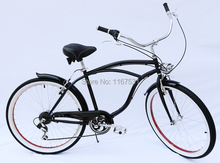 A-OK Bicycle factory,26 mens beach bike,Beach bicycle,many color,color rim,7 speed derailleru,2.125 white wall tire