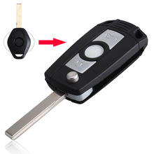 Replacement Shell Flip Folding Flip Key Case Refit BMW 3 5 7 SERIES Z3 Z4 E38 E39 E46 Remote Case Fob HU92 Blade With LOGO