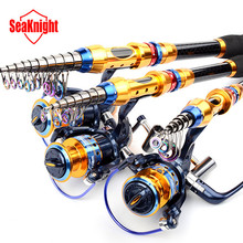 SeaKnight Low Profit 2.1-3.6M Sea Portable Telescopic Fishing Rod + 2000-4000 Series Spinning Fishing Reel Tackle Fishing Set