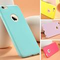 2016 New Cute Candy Colors Soft TPU Silicon Phone Cases For iPhone 5 5S 7 Plus