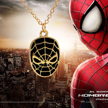 Europe 2016 new simple personalized jewelry new Spiderman movie spider mask pendant necklace