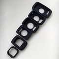 Outdoor Cycling computer Silicone Rubber Protect Case LCD Screen Film Protector For Garmin Edge 25 500510