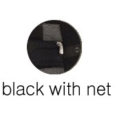 black with net