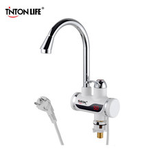 High Quality EU Plug Tankless Instant Faucet Water Heater Instant Water Heater Tap Kitchen Hot Water Crane LED Digital