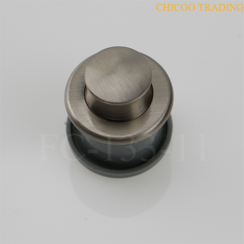 Zinc alloy and ABS plastic push button knob satin Nickel furniture